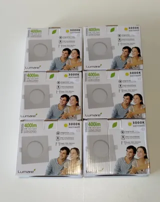 Nuovi 6 faretti a LED da incasso - Argento