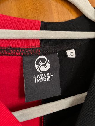 Sudadera AYAX & PROK Rojo y Negro Talla XS
