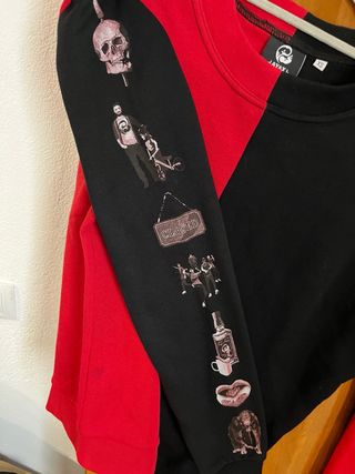 Sudadera AYAX & PROK Rojo y Negro Talla XS