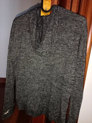 Sudadera Hollister Gris Fina Talla XS