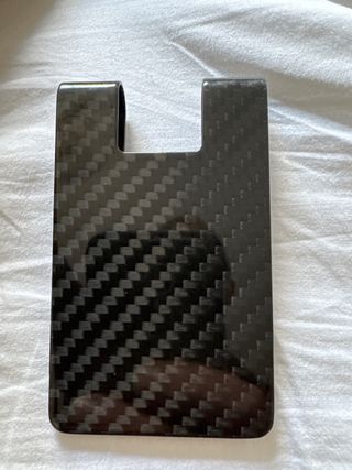 INITICLIP Cartera Negra Fibra Carbono