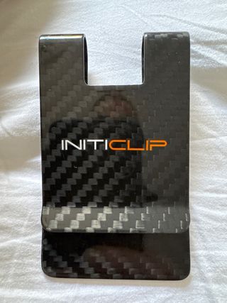 INITICLIP Cartera Negra Fibra Carbono