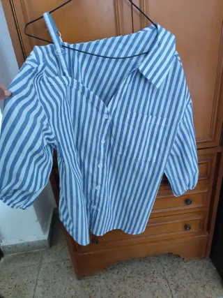 Blusa Rayas Manga Corta Talla Única
