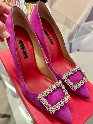 Zapatos Carolina Herrera Buganvilla Pedrería