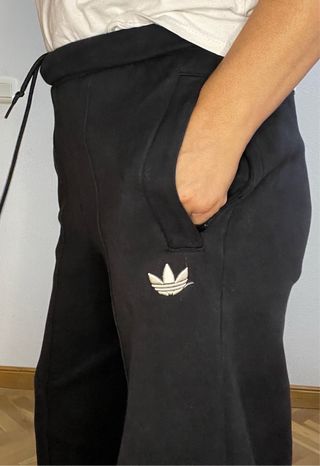 Pantalones Adidas Wide Leg Negros