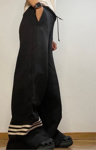 Pantalones Adidas Wide Leg Negros
