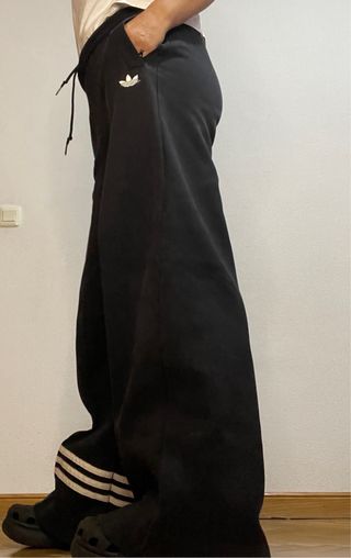 Pantalones Adidas Wide Leg Negros