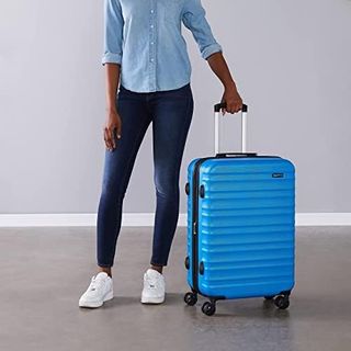 Maleta Rígida Giratoria AmazonBasics 68cm Azul