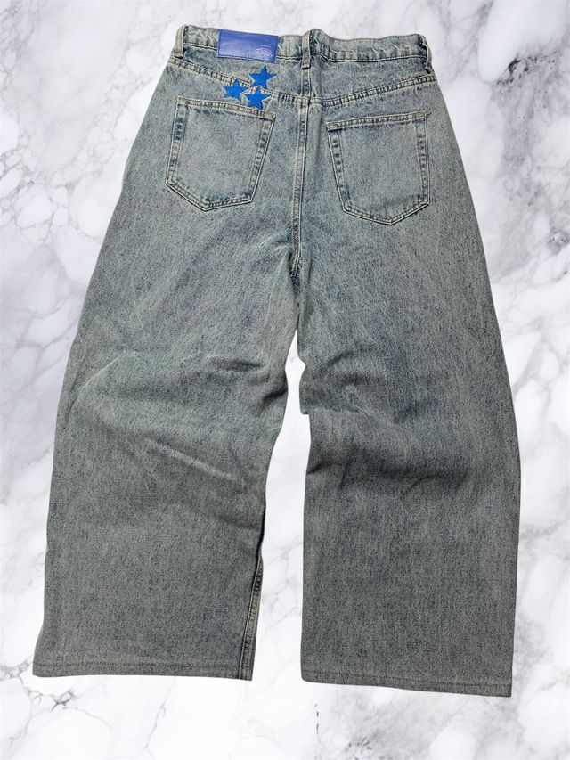Pantalones vaqueros anchos azules