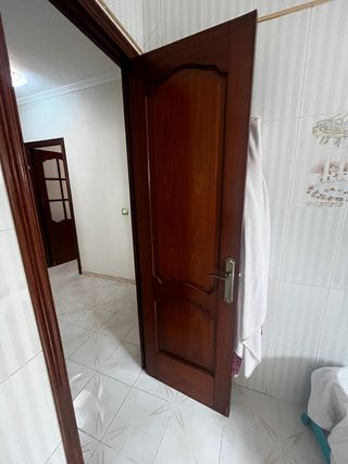 Puertas de madera con cristal