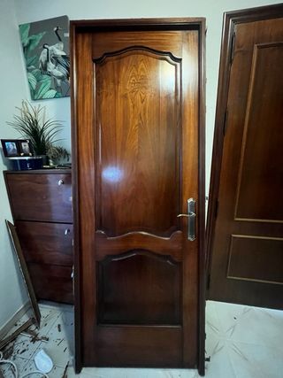 Puertas de madera con cristal