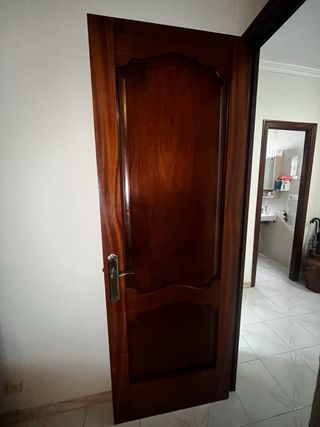 Puertas de madera con cristal