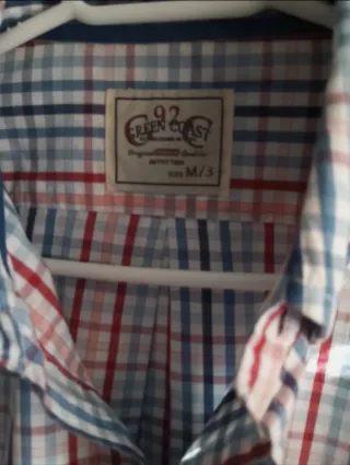 Camisa cuadros Green Coast Talla M