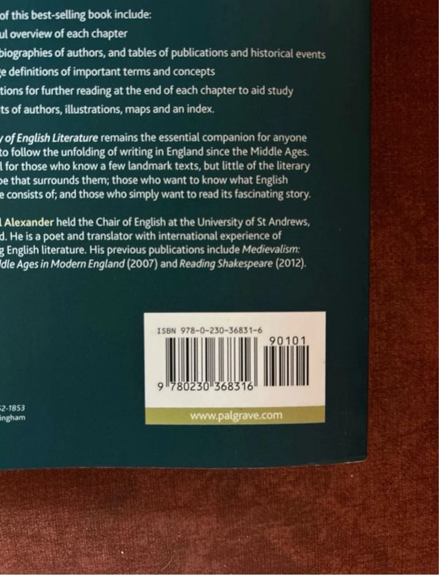 A History of English Literature (Macmillan Foun...