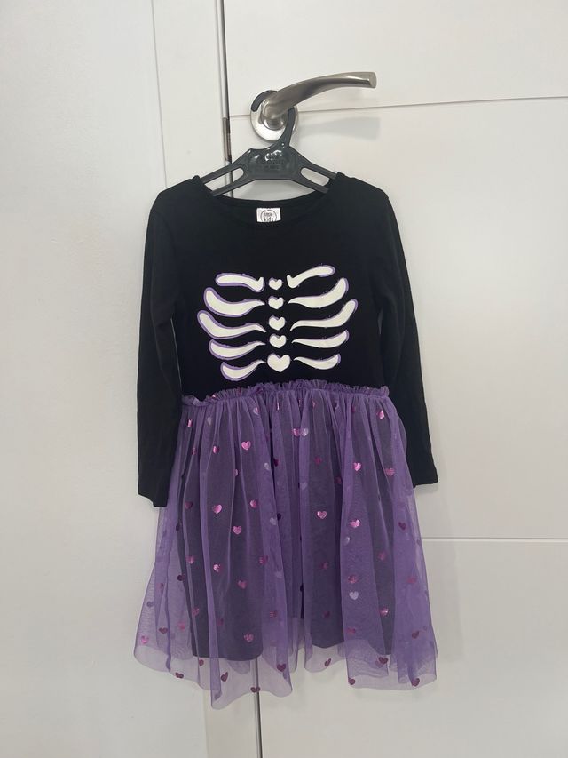 Disfraz esqueleto niña T4