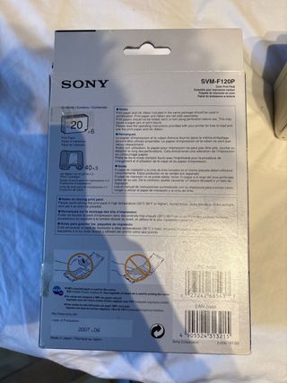 Impresora Fotos Sony DPP-F SVM-F120P + Papel