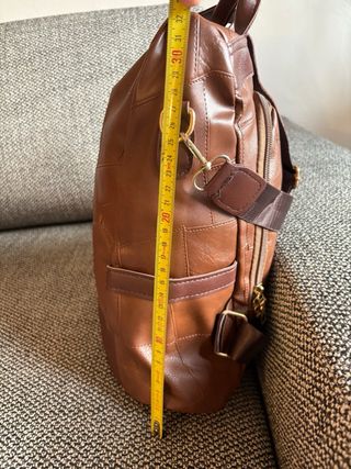 Zaino similpelle marrone antifurto