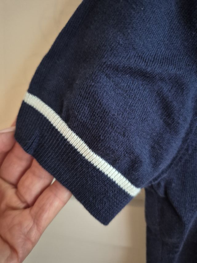 Jersey niño manga corta punto fino