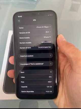 iPhone 11 128GB Nero