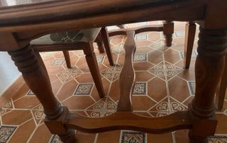 Mesa extensible madera maciza