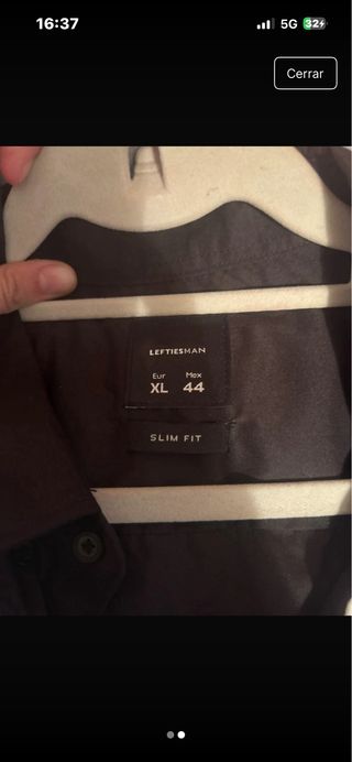 Camiseta Americana Negra Hombre