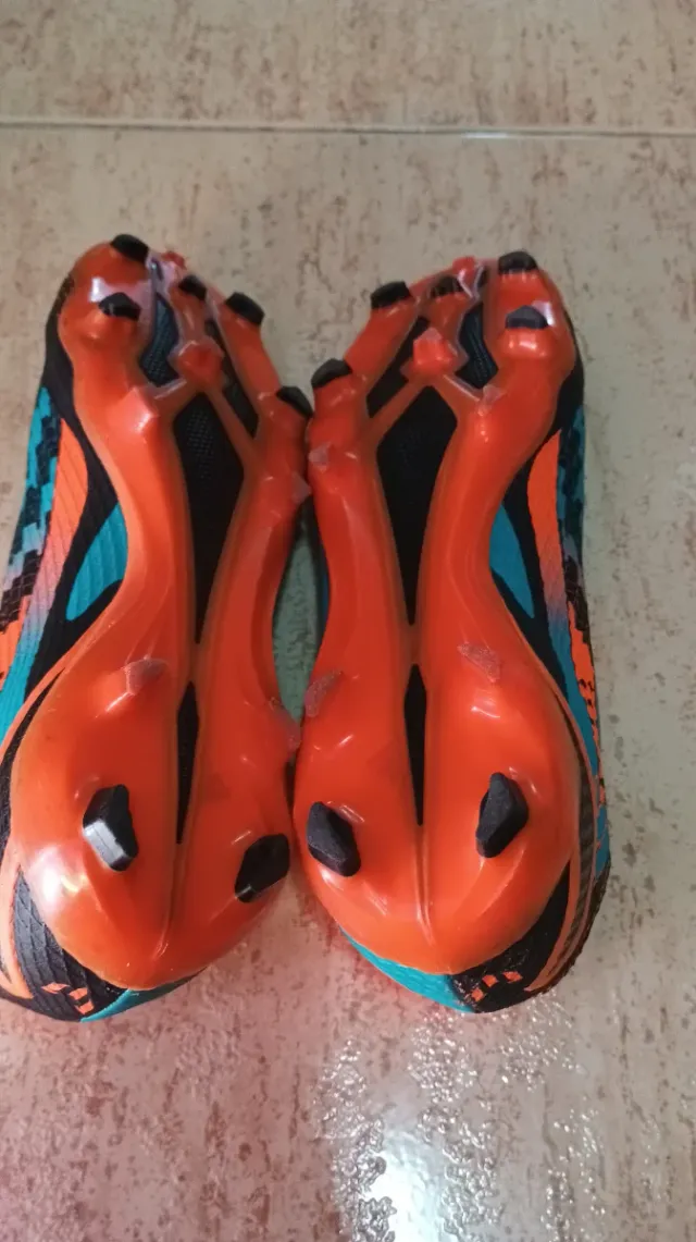 Botas de fútbol Adidas Naranja/Turquesa