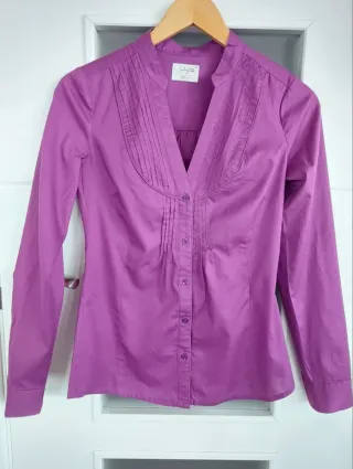 Talla S - Camisa Springfield Algodón Morado