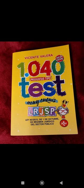Libro a estrenar 1040 preguntas lrjsp