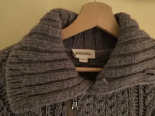 Maglione gilet donna S Diesel con zip collo alto