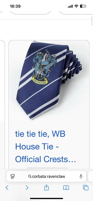 Corbata Ravenclaw Harry Potter