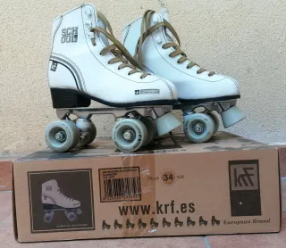 Patin Roller KRF School Artístico Blanco TALLA 34.