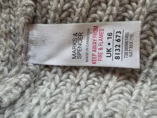 Gilet L XL svasato in maglia donna grigio lavorato