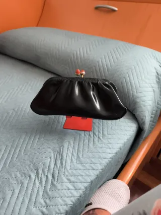 Bolso de mano vintage negro