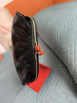 Bolso de mano vintage negro