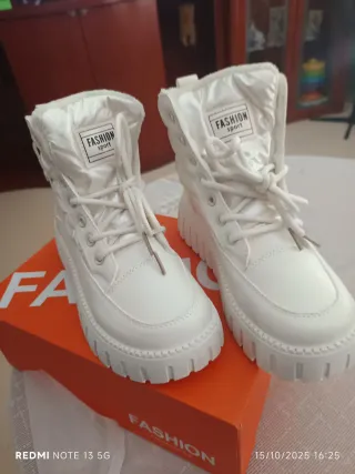 Botas blancas mujer talla 38