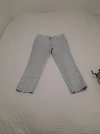 Pantalones Gap Rayas Azul Blanco