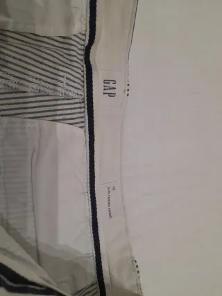 Pantalones Gap Rayas Azul Blanco