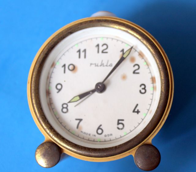 Reloj despertador Ruhla cuerda vintage