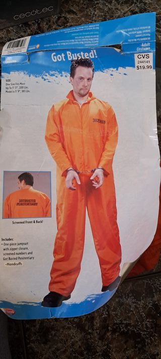 Disfraz de Preso Got Busted Talla Única