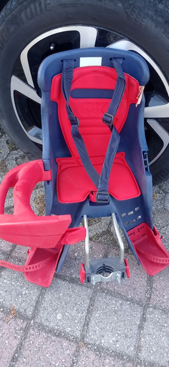 Seggiolino Bici Bimbi Blu/Rosso