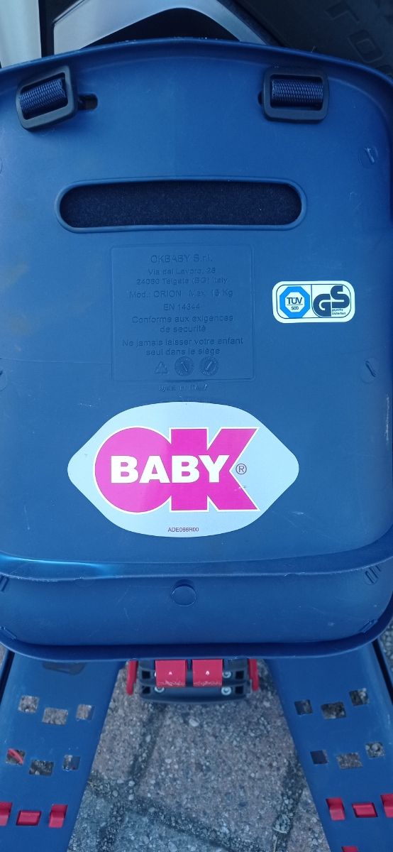 Seggiolino Bici Bimbi Blu/Rosso