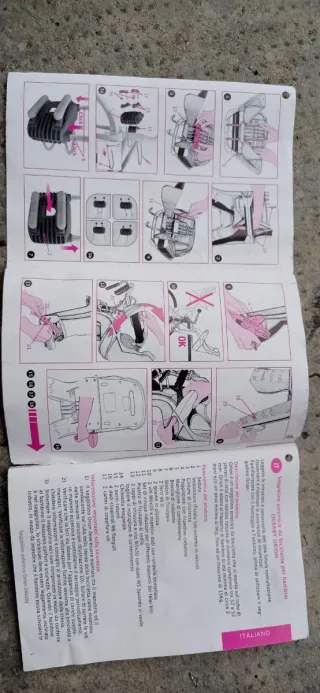 Seggiolino Bici Bimbi Blu/Rosso