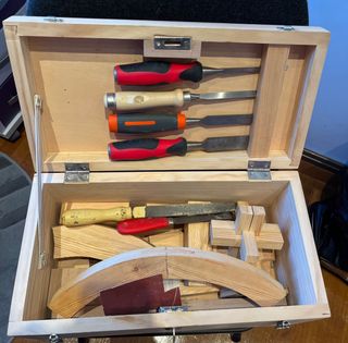 Caja de herramientas de carpintería