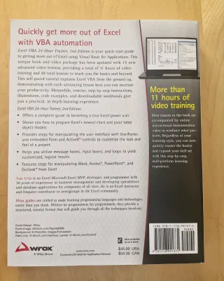Libro Excel VBA 24-Hour Trainer