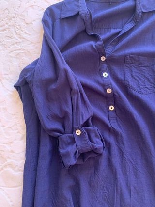 Camisa azul marino Lloyd's manga larga o francesa 