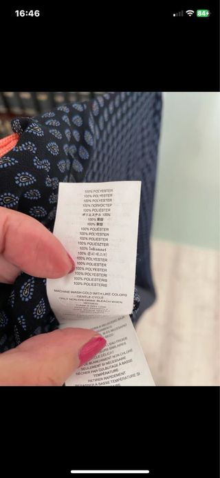 Camisa Michael Kors azul y gris