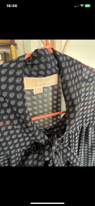 Camisa Michael Kors azul y gris