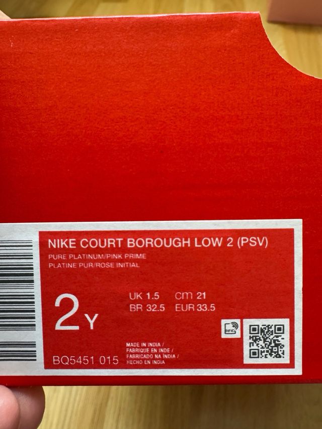 Zapatillas Nike grises y rosas talla 33.5