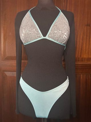 Bikini turchese e argentato