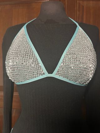 Bikini turchese e argentato